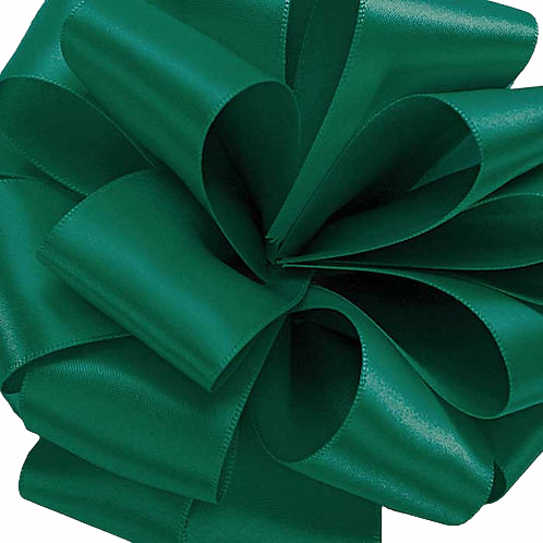 Offrey Double Face Satin Ribbon 7/8'' Forest