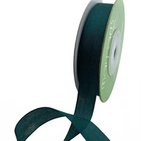 1/2 Inch 100% Hand-Dyed Rainforest Silk Ribbon With Woven Edge