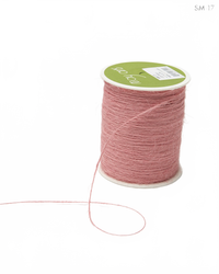 1 Millimeter 100% Jute Pink Burlap String Cord Ribbon