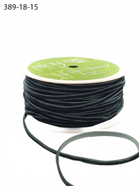 1/8 Inch Green Velvet String Cord Ribbon With Woven Edge