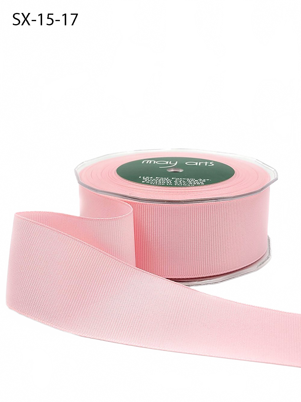 ~1.5 Inch Heavy-Weight (Higher Thread Count) Classic Light Pink Grosgrain Ribbon With Woven Edge
