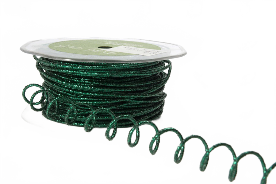 Iridescent Green Metallic Glitter Wired String