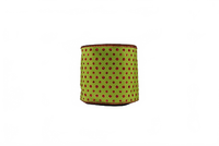 Ribbon Polka Dots 4X10 Lime/Red