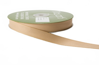 5/8 Inch Light Weight Champagne Twill Ribbon With Woven Edge