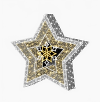 8 FT X 8 FT Warm White LED Star