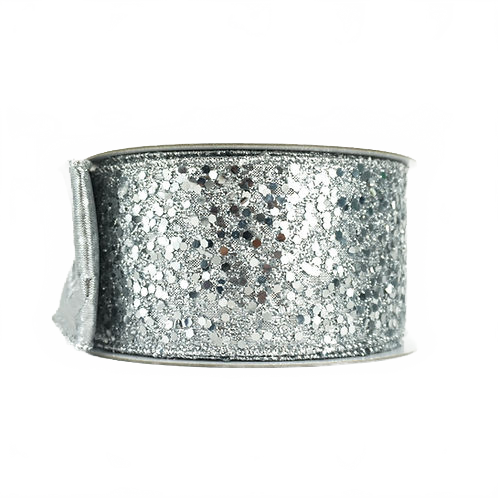 Ribbon Mega Glitter With Silver