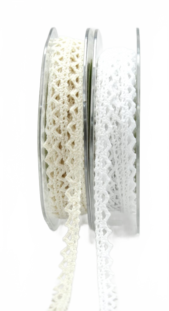 1/4 Inch Crochet Trim Natural Ribbon