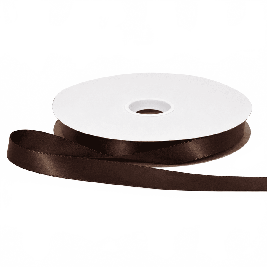 5/8″ Single Face Brown Satin Ribbon