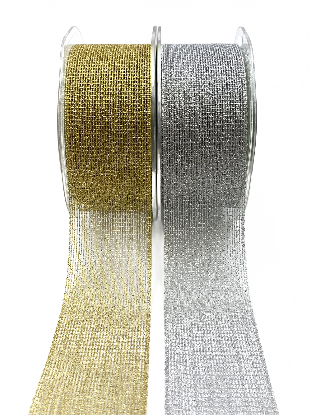 1.5 Inch Metallic Knit Net Ribbon