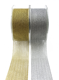 1.5 Inch Metallic Knit Net Ribbon
