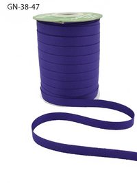 ~3/8 Inch Light-Weight Flat Purple Grosgrain Ribbon With Woven Edge