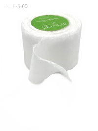 1.25 Inch 100% Silk Dyed (White) Crepe With Frayed Edge (Non-Dyed And Hand-Dyed)