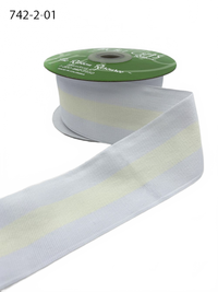2 Inch Modern Stripe Grosgrain Woven Edge Ribbon