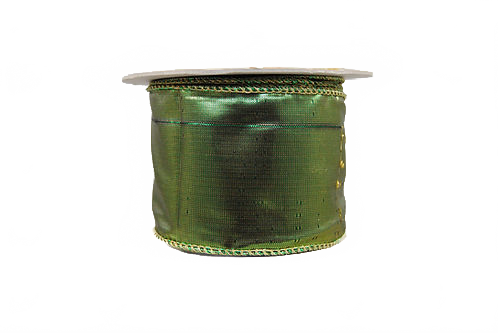 Ribbon Heavy Metal 2.5" Emerald