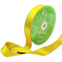 1 Inch Double Sided Sleek Ripple Tape Gold Ribbon With Woven Edge