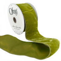 4 Inch Pear Posh Pear Velvet Wired Ribbon