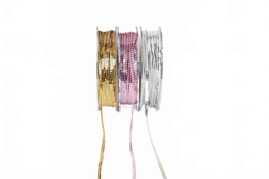 1/8 Inch Mini Sequin Single Strand Ribbon