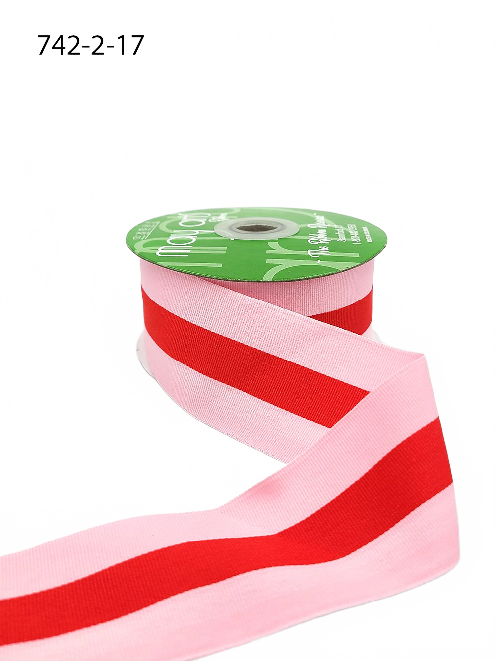 2 Inch Modern Stripe Grosgrain Woven Edge Ribbon