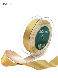 1 Inch Satin Reversible Ribbon With Woven Stitched Edge