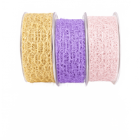 1.5 Inch Wired Textured Net Ribbon