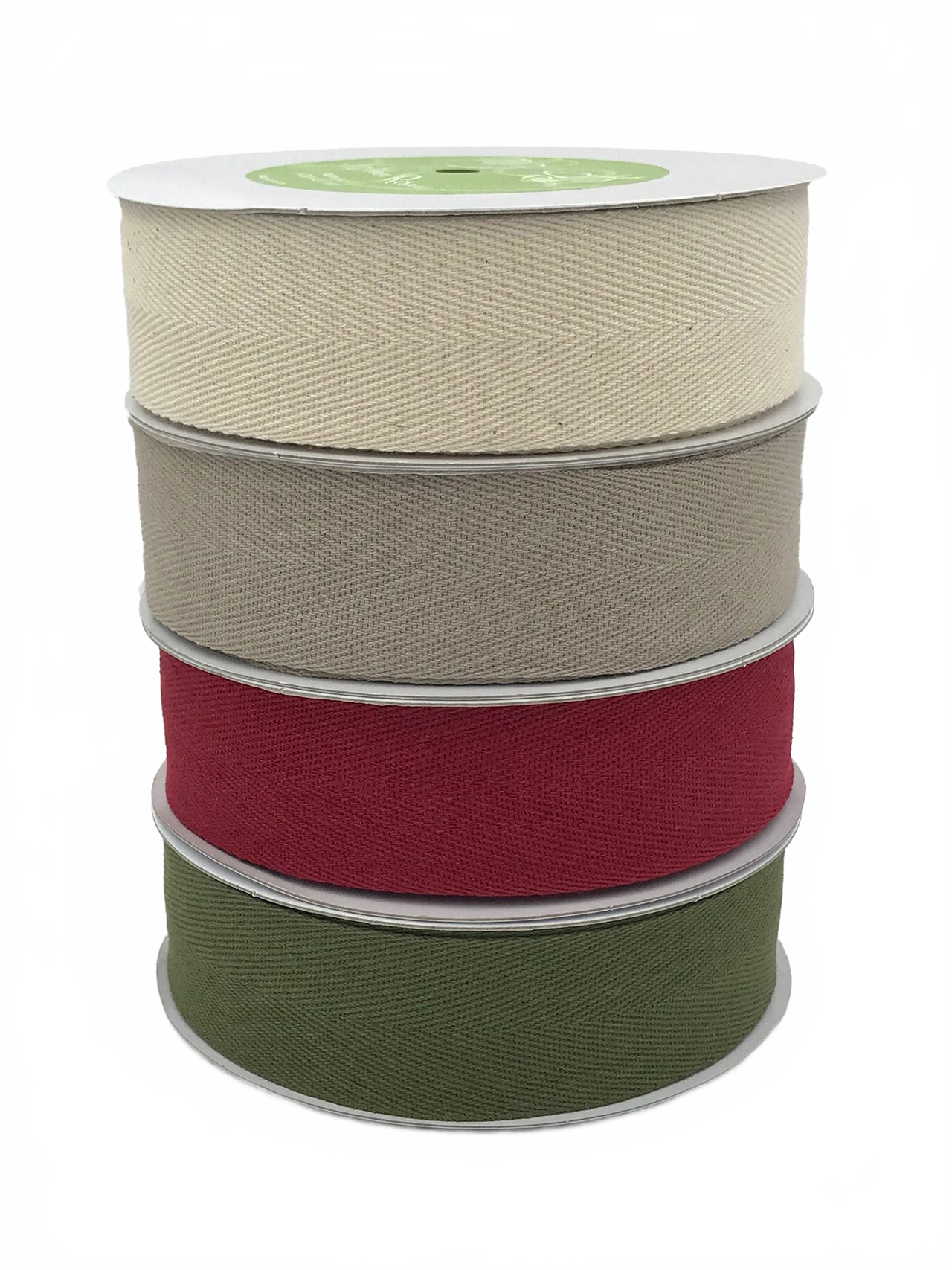 1.5 Inch 100% Cotton Classic Medium Weight Twill Ribbon With Woven Edge