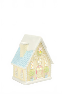 Gingerbread House Village W/Led
