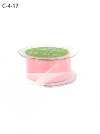 1.5 Inch Soft Shimmer Pink Sheer Ribbon With Cut Edge