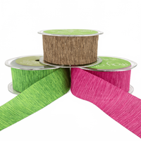 1.5 Inch Textured Two-Tone Ribbon With Woven Edge