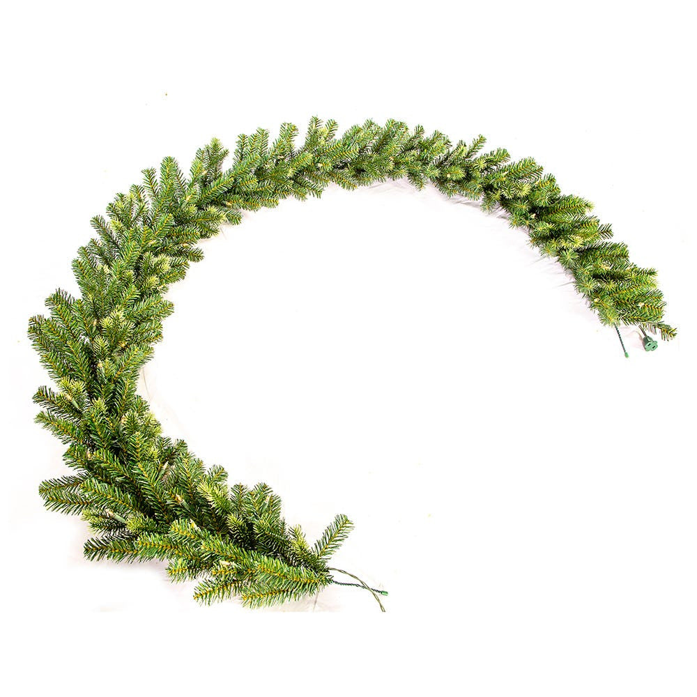 9' Pre-Lit Clear Incandescent Charleston Garland