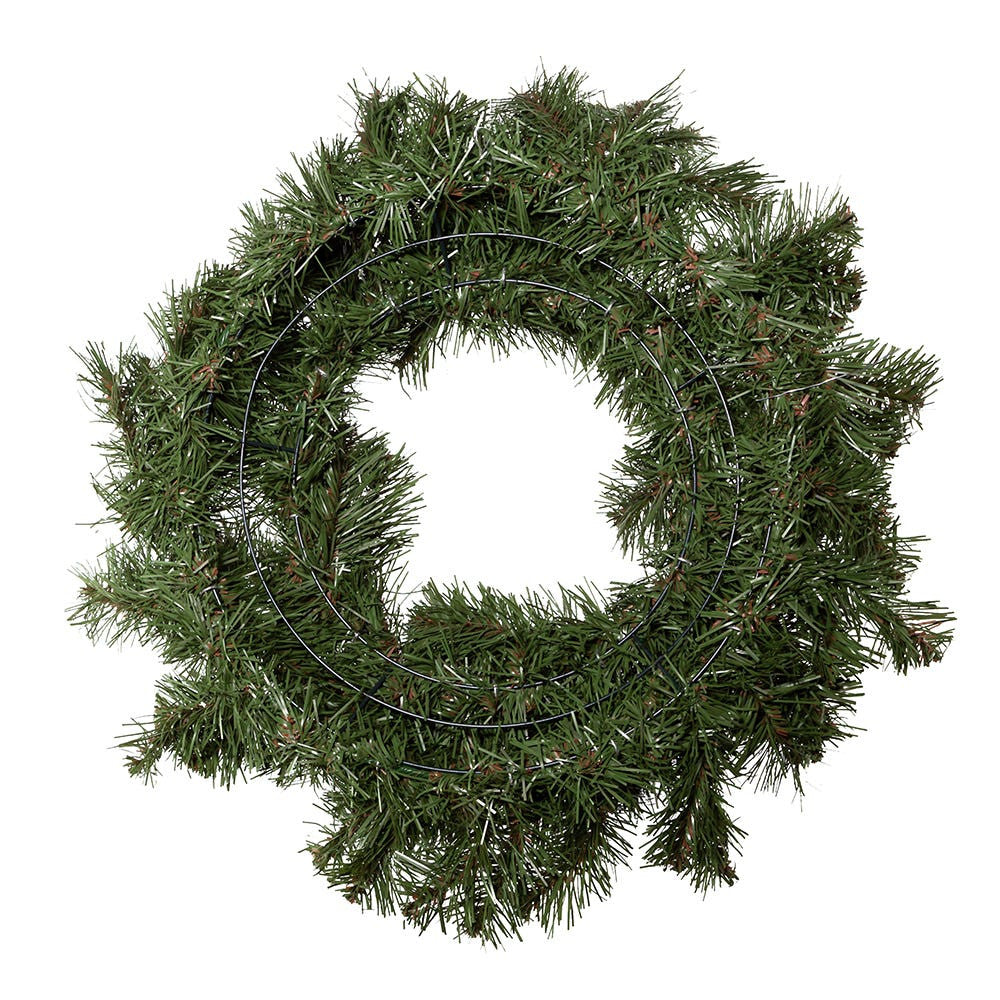 24" Un-Lit Virginia Pine Wreath
