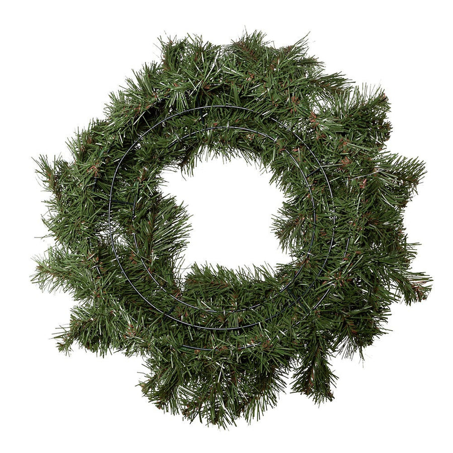 24" Un-Lit Virginia Pine Wreath