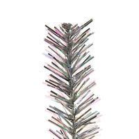 9' Pre-Lit Clear Incandescent Silver Ice Garland