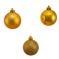 60MM Shatterproof Gold Ball Ornaments
