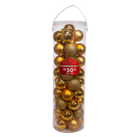 60MM Shatterproof Gold Ball Ornaments