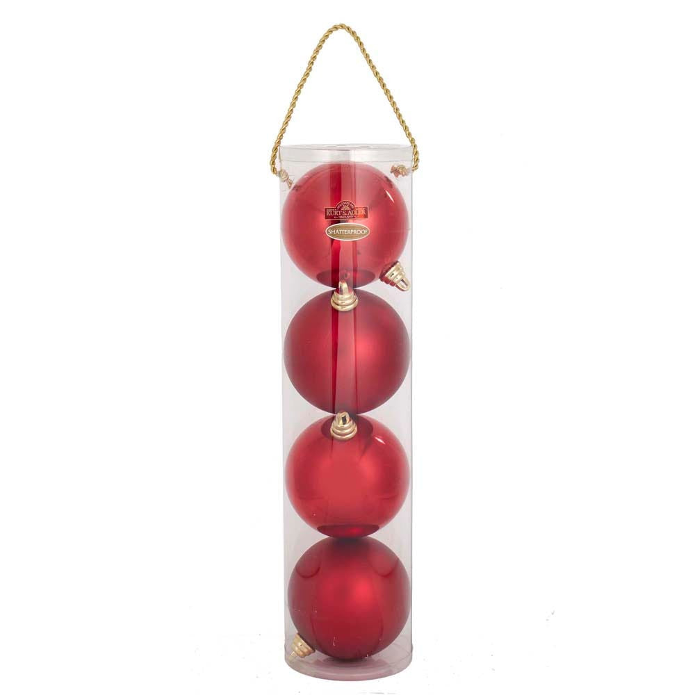 120MM Shatterproof Two-Tone Ball Ornaments
