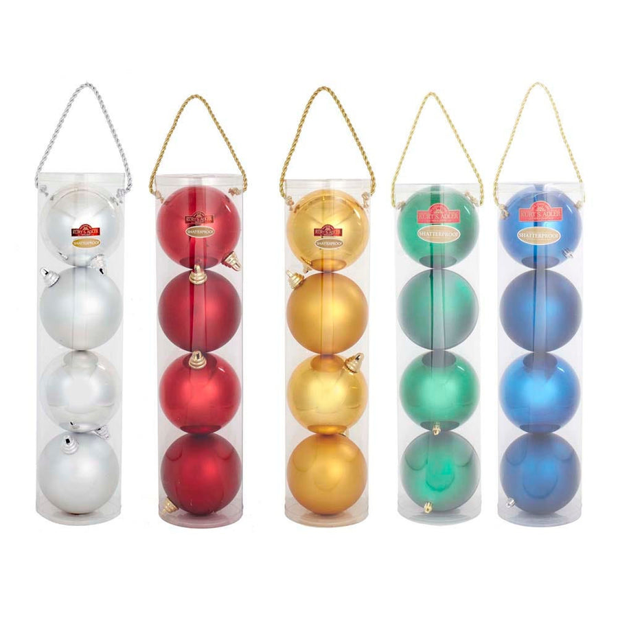 120MM Shatterproof Two-Tone Ball Ornaments