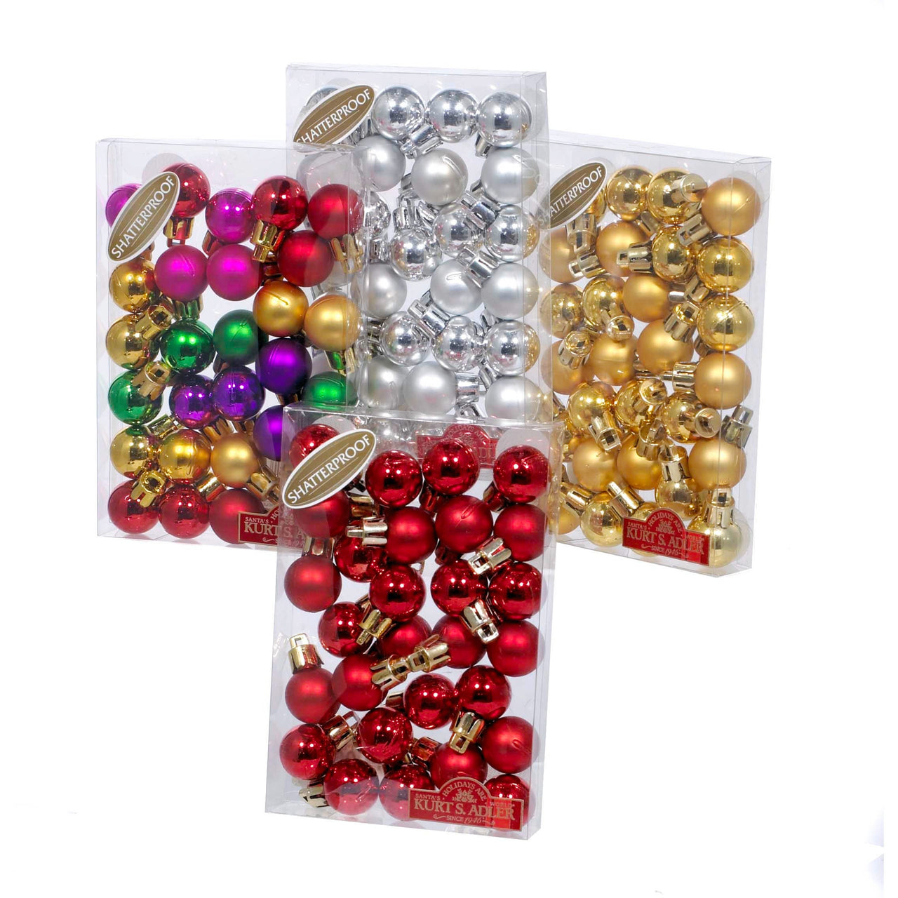 20MM Shatterproof Multicolored Ball Ornaments