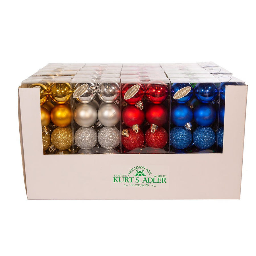 50MM Shatterproof Multicolored Ball Ornaments