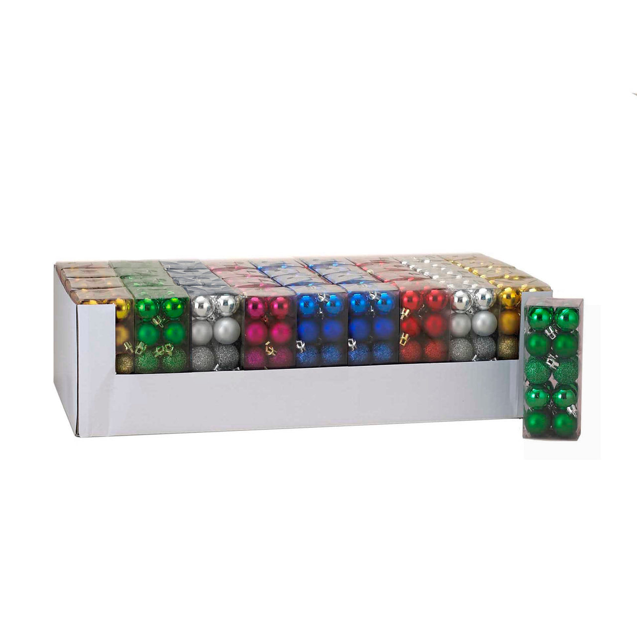 30MM Miniature Shatterproof Multicolored Ball Ornaments