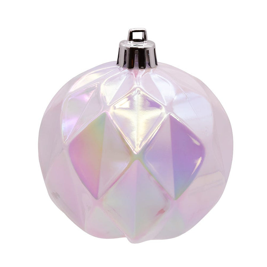 80MM Shatterproof Iridescent Concave Diamond Ball Ornaments