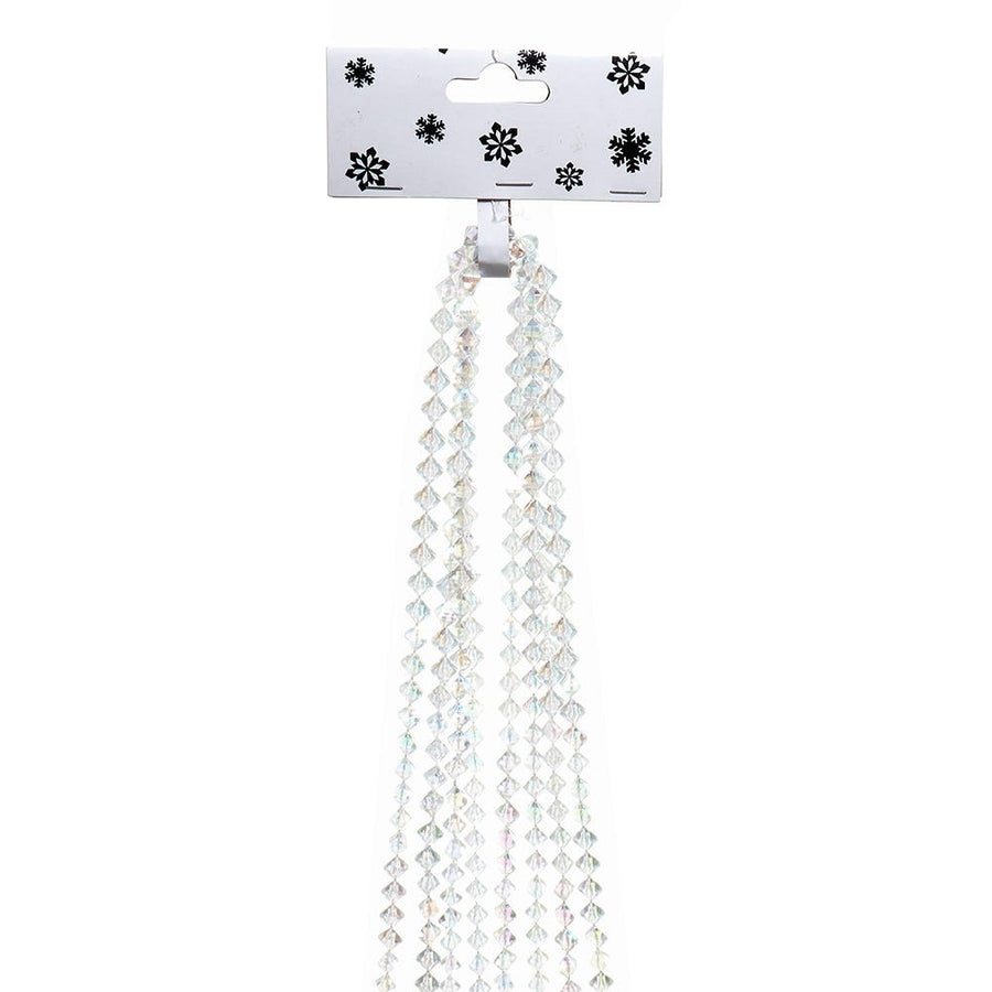 9' Iridescent Diamond Bead Garland