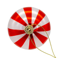 80MM Peppermint Silk Ball Ornaments