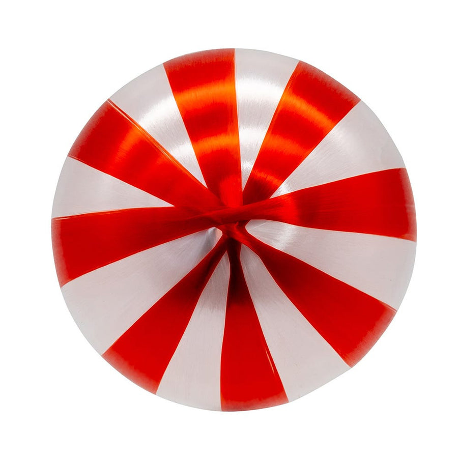 80MM Peppermint Silk Ball Ornaments