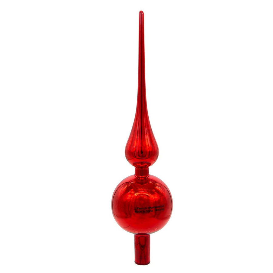 12" Un-Lit Peanuts© Glass Snoopy Finial Treetop