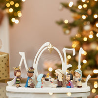 Peanuts© Battery-Operated LED Lighted Nativity Scene