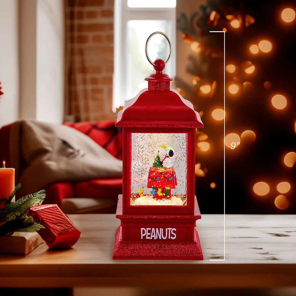 9" Peanuts© Battery Operated Musical Lantern