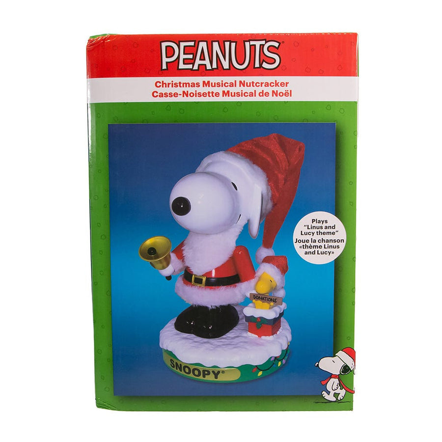 10" Peanuts© Battery Operated Snoopy Musical Nutcracker