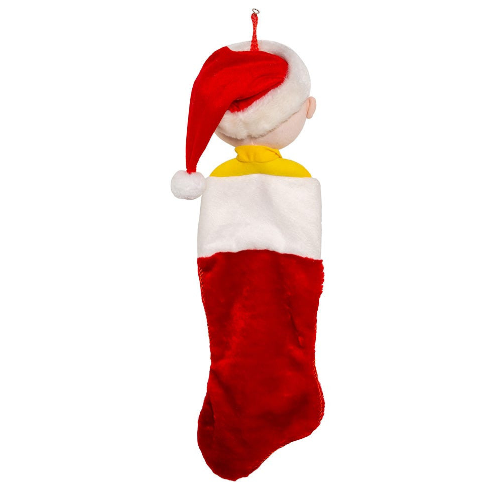 Peanuts© Charlie Brown Plush Head Stocking