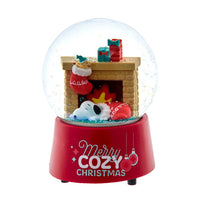 Peanuts© 100MM Musical Snoopy Fireplace Water Globe
