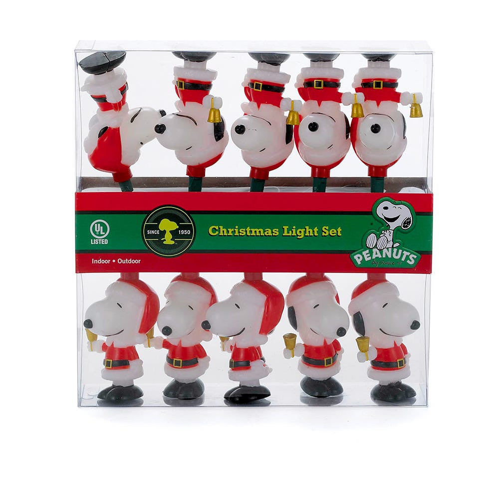 9' UL 10L Peanuts© Snoopy In Santa Suit Light Set